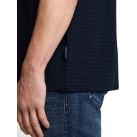 Tom Tailor T-Shirt Structured Sky Captain Blue