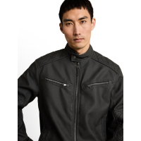 Tom Tailor Biker Jacket Black