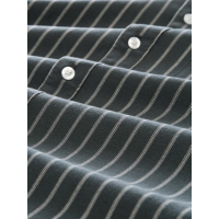 Tom Tailor Shirt Striped Darkest Olive White