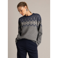 Yest Trui Ulinda Dark Blue Mid Grey