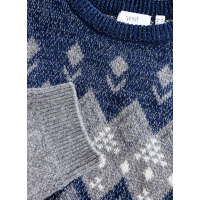 Yest Trui Ulinda Dark Blue Mid Grey