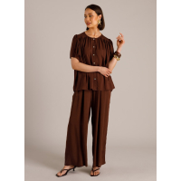 Yest Blouse Megan Coffee Brown
