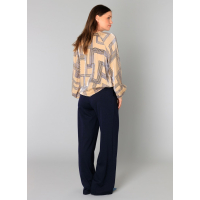 Yest Blouse Billy Dark Sand Dark Navy