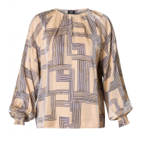 Yest Blouse Billy Dark Sand Dark Navy