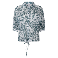 Zoso Blouse Fonda White Green