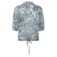 Zoso Blouse Fonda White Green