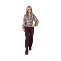 Zoso Blouse Daphne Mauve Bordeaux