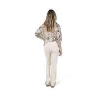 Zoso Blouse Barbara Ivory Espresso
