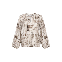 Zoso Blouse Top Naomi Ivory Espresso