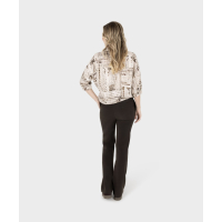 Zoso Blouse Top Naomi Ivory Espresso