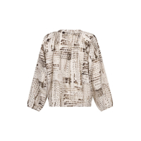 Zoso Blouse Top Naomi Ivory Espresso