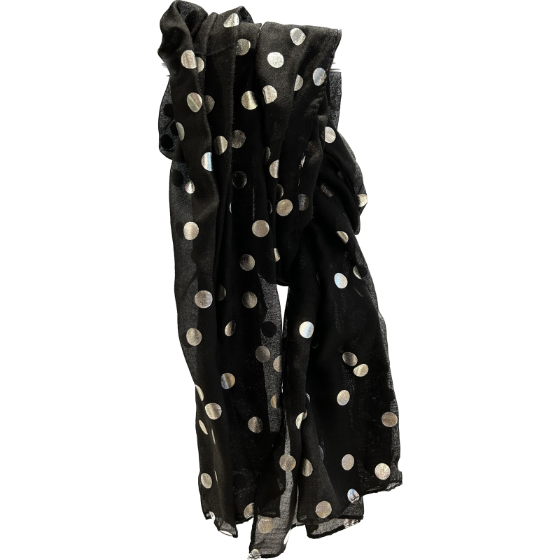 Sjaal Dots Silver