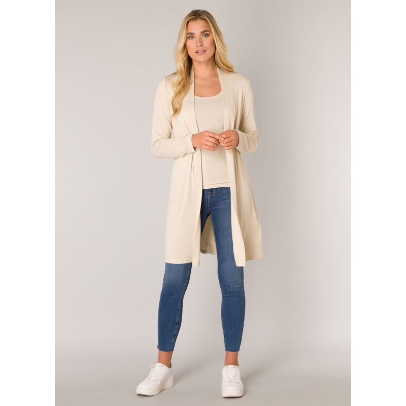 Base Level Vest Yayla Long Light Beige