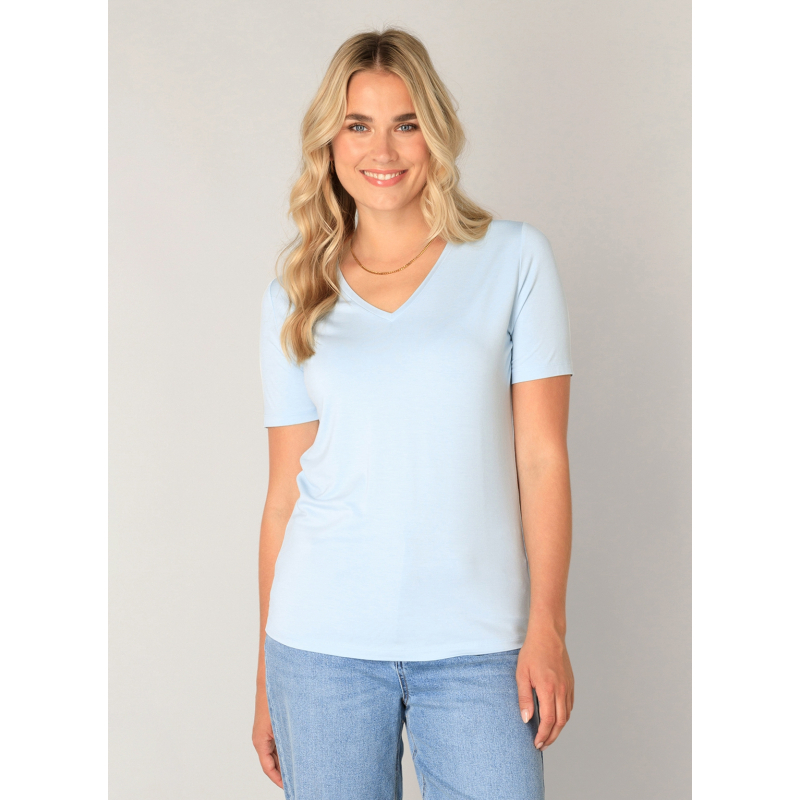Base Level T-shirt Yanic Light Blue