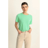 Expresso T-Shirt Button Jade Green