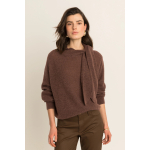 Expresso Trui Strik Rain Drum Brown