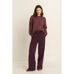 Expresso Broek Fudge Dark Red