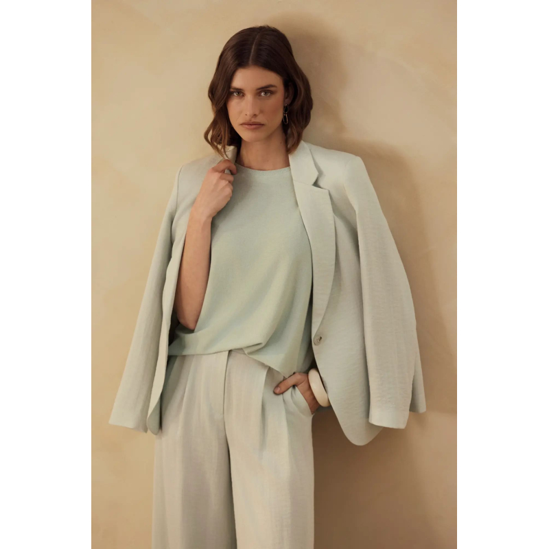 Expresso Blazer Canton Aqua