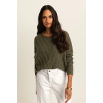 Expresso Trui Ajour Olive