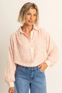 Expresso Blouse Jacquard Vintage Pink