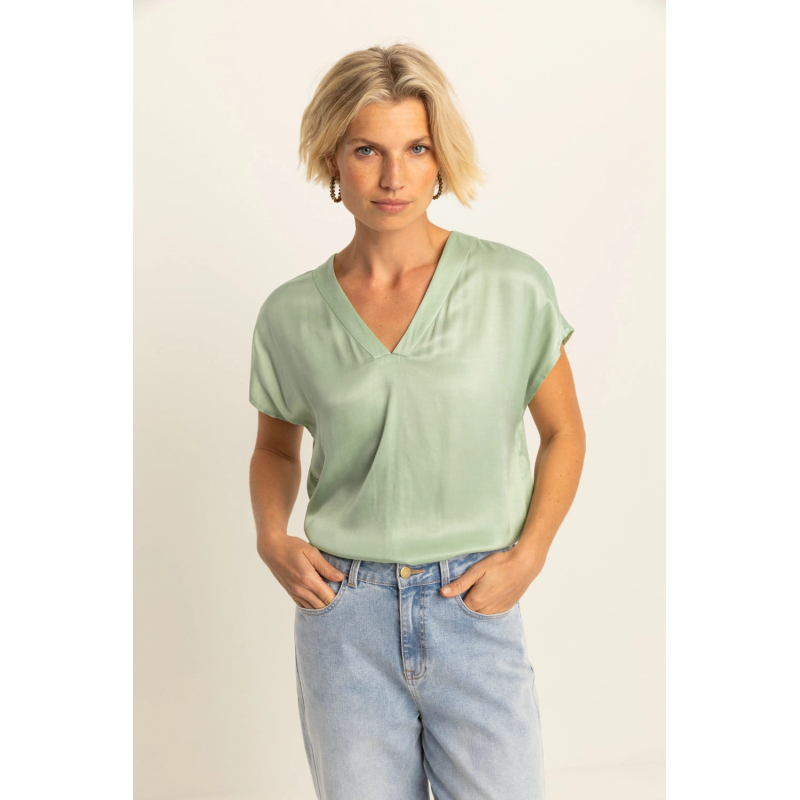 Expresso Blouse Top Pistache