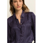 Expresso Blouse Jacquard Blue Nights
