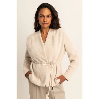 Expresso Vest Boucle Dove Gray