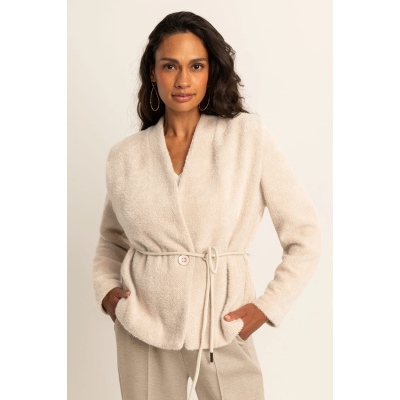 Expresso Vest Boucle Dove Gray