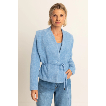 Expresso Vest Boucle Air Blue