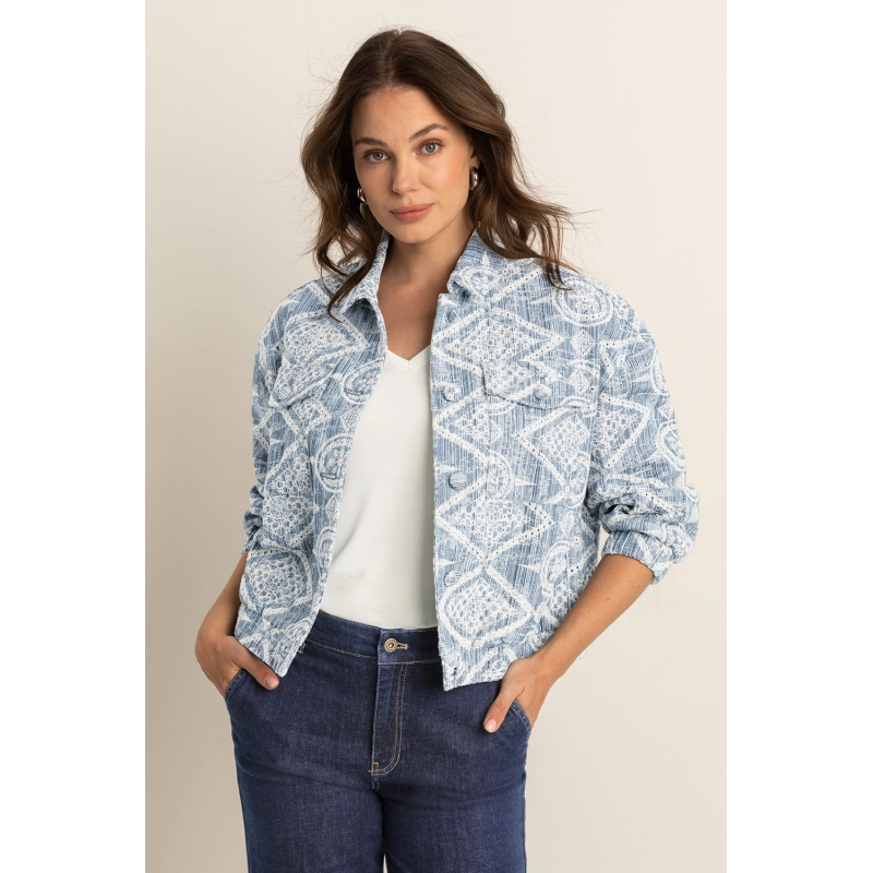 Expresso Bomber Jasje Boucle Dark Blue