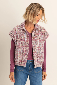 Expresso Gilet Jasje Boucle Sangria
