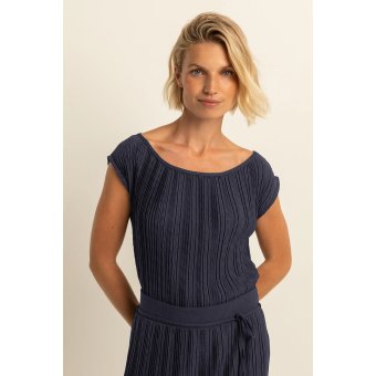 Expresso Top Plisse Blue Nights