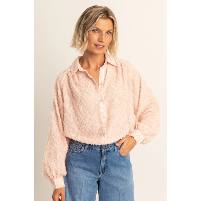 Expresso Blouse Jacquard Vintage Pink