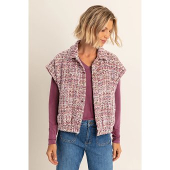 Expresso Gilet Jasje Boucle Sangria