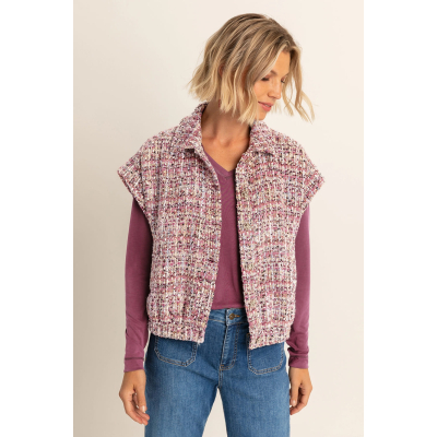 Expresso Gilet Jasje Boucle Sangria