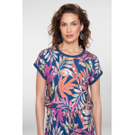 Geisha Top Blue Fuchsia