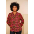 Geisha Blouse Fuchsia Camel