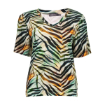 Geisha Shirt Jazz Brown Green
