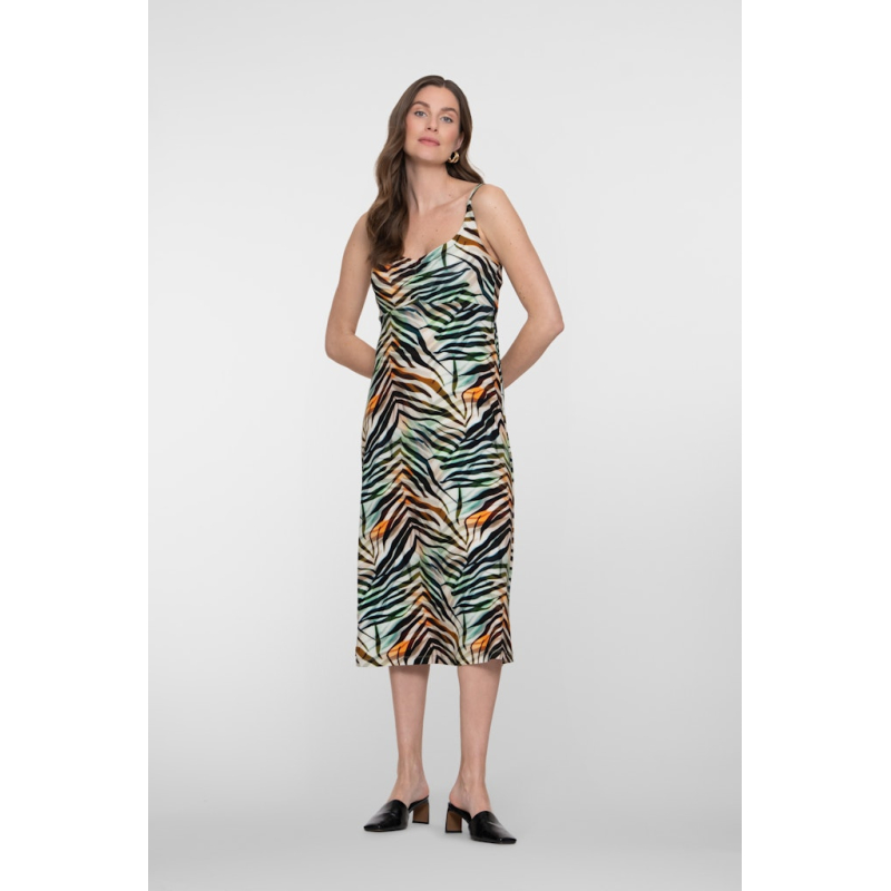 Geisha Jurk Noelle Brown Green