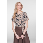 Geisha Top Black Brown