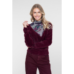 Geisha Trui Hairy Burgundy