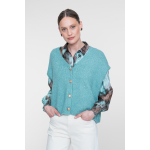 Geisha Gilet Vest Sparkle Aqua
