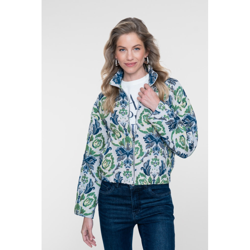 Geisha Jasje Flowers Blue Green