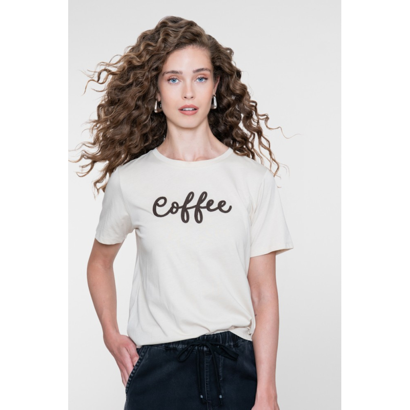 Geisha T-shirt Coffee Sand Brown