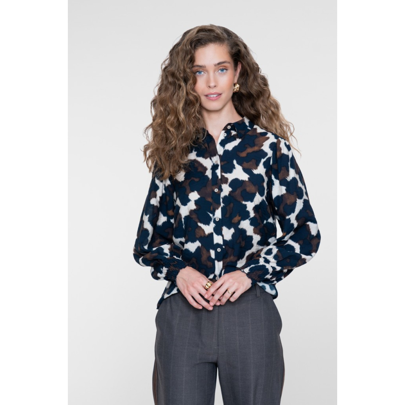 Geisha Blouse Sand Blue