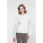 Geisha Sweater Flowers Light Sand