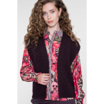 Geisha Gilet Vest Burgundy