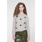 Geisha Pullover Hearts Sand Army