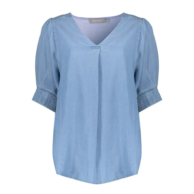 Geisha Top Nikita Mid Blue Denim