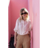 Geisha Blouse Leaf Off White Sand